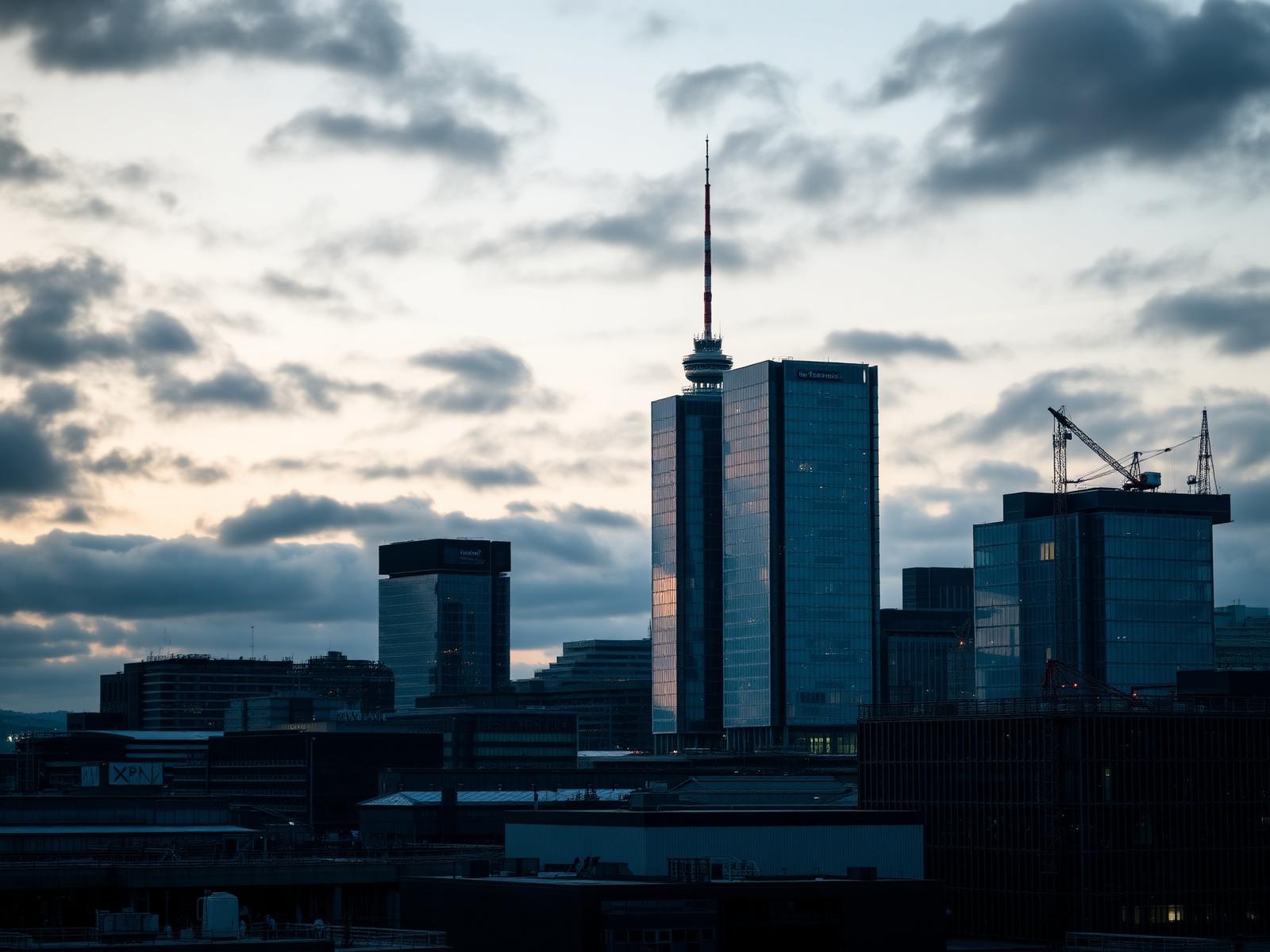 Manchester city skyline